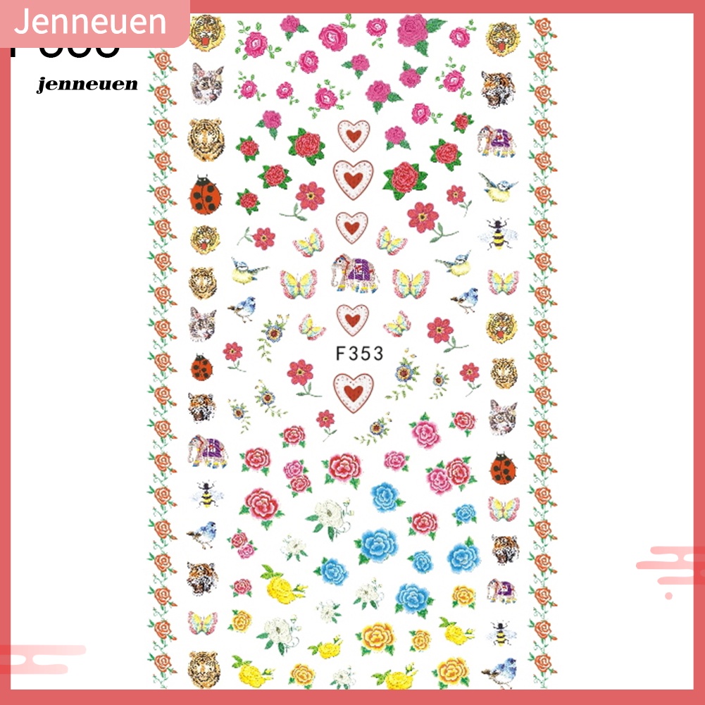 Miếng Dán Trang Trí Móng Nghệ Thuật Nhiều Họa Tiết Xinh Xắn