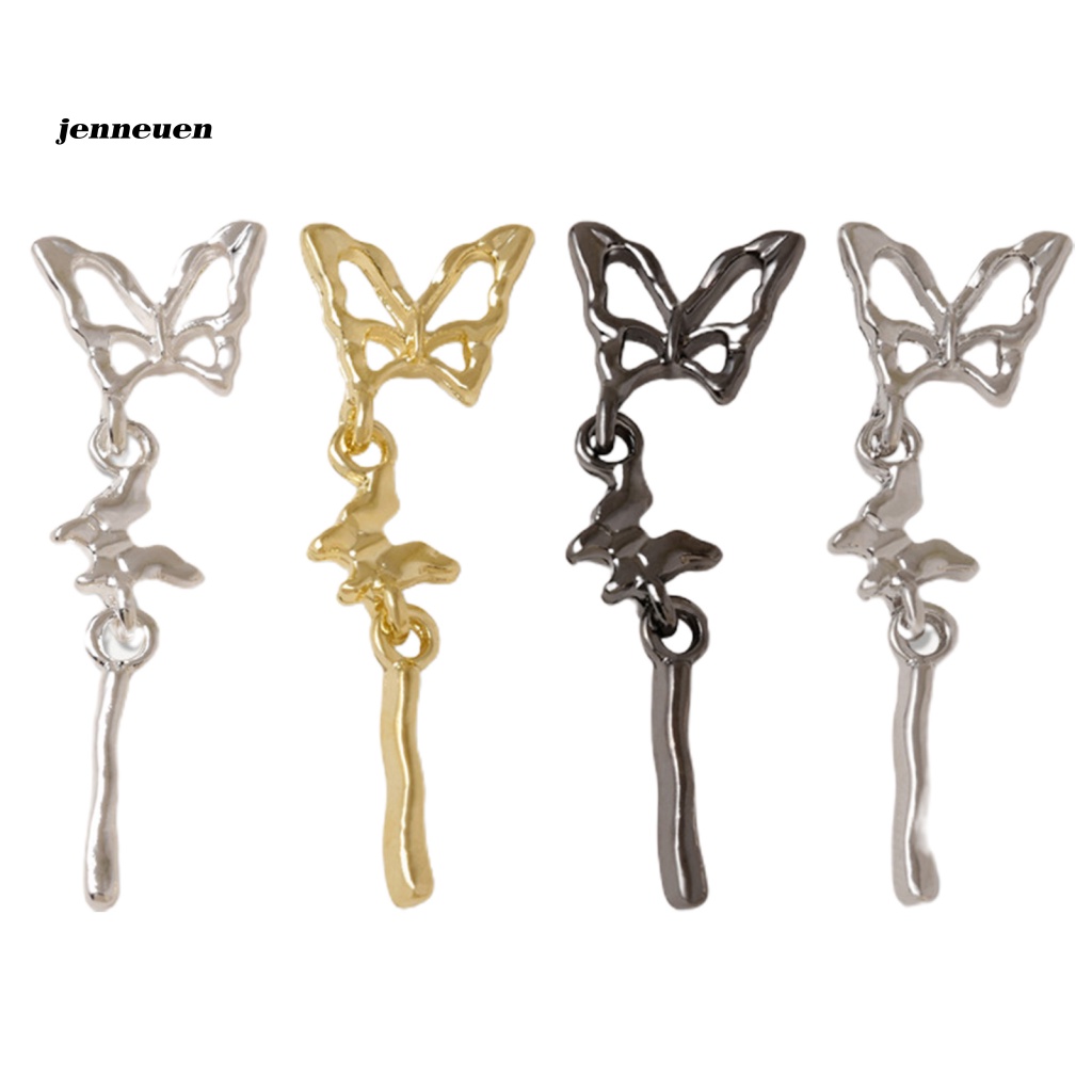 Set 10 Mặt Dây Chuyền Hình Bướm 3D Trang Trí Móng Tay Nghệ Thuật