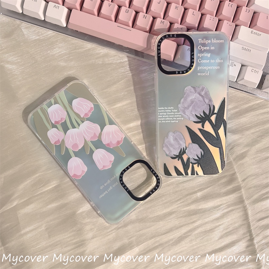 Ốp Điện Thoại Silicon Mềm Họa Tiết Hoa Màu Gradient Cho iPhone 14 13 12 11 Pro Max X XR Xs Max 6 7 8 Plus