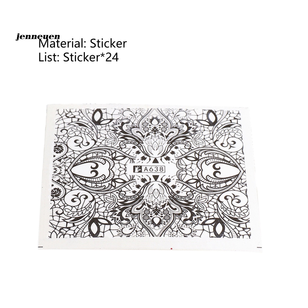 Bộ 24 Miếng Dán Móng Tay Siêu Mỏng Thời Trang