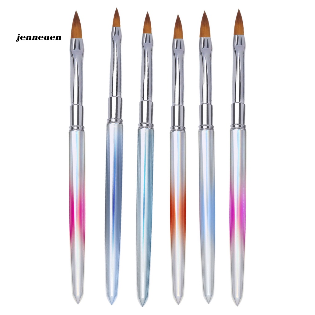 Cọ Vẽ Móng Nghệ Thuật Chuyên Nghiệp Với Tay Cầm Kim Loại