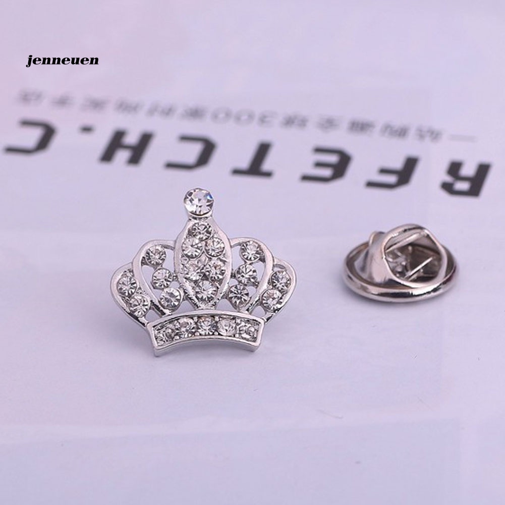 Ghim Cài Áo Hình Vương Miện Đính Đá Thời Trang