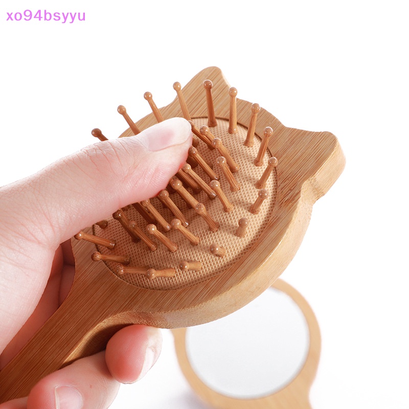 Lược Chải Tóc Xo94Bsyu Mát Xa Da Đầu Đa Năng Có Gương Tiện Dụng