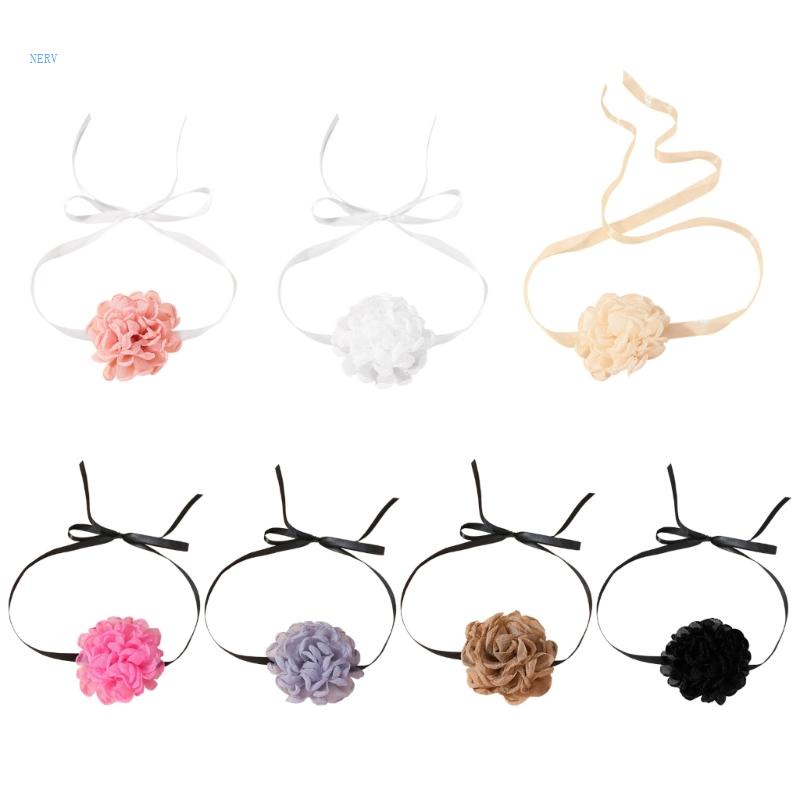 Vòng Cổ Khăn Choàng Cổ Bằng Vải Họa Tiết Hoa Cho Tiệc Cưới