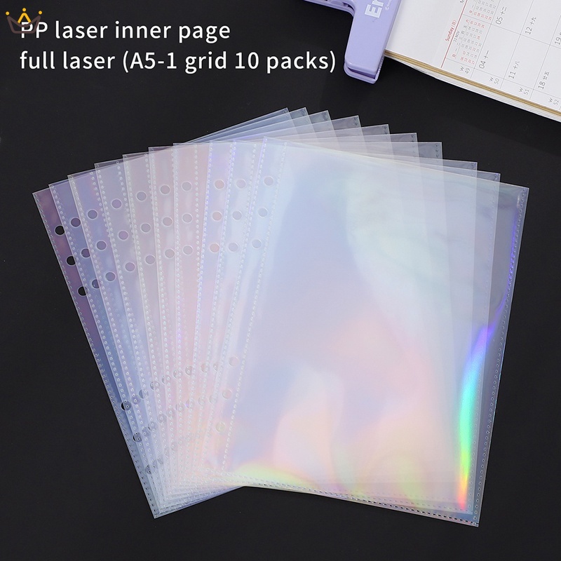 Album Ảnh Bìa Cứng Trong Suốt 6 Lỗ Khổ A5 DIY Sáng Tạo