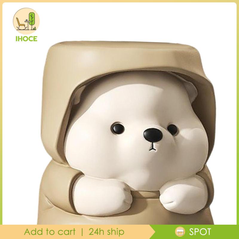 Mô Hình Gấu Bằng Nhựa Resin Để Bàn Trang Trí Văn Phòng