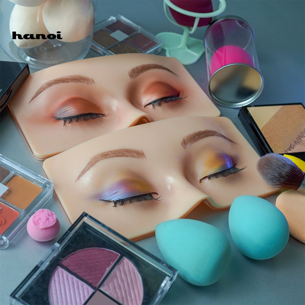 Đệm Ma Nơ Canh 3D Bằng Silicon Mềm Dùng Thực Hành Luyện Tập Trang Điểm Lông Mày / Lông Mi