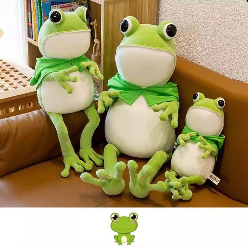 Ếch Nhồi Bông Mềm Mại Thoải Mái Dùng Trang Trí Nhà Cửa