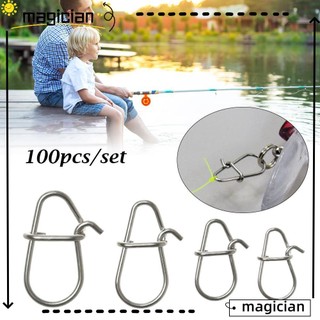 Set 100 móc khóa câu cá bằng thép không gỉ bền bỉ