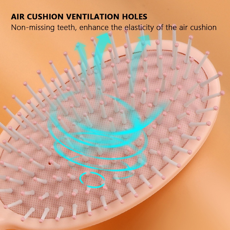 Lược Chải Tóc Massage Da Đầu Mini Tạo Kiểu Tóc Xoăn / Thẳng Cho Nữ CFH