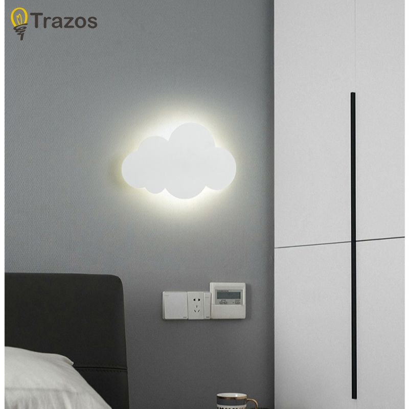 Đèn LED Gắn Tường Hình Đám Mây Nhiều Màu Sắc Trang Trí Phòng Ngủ Cho Bé