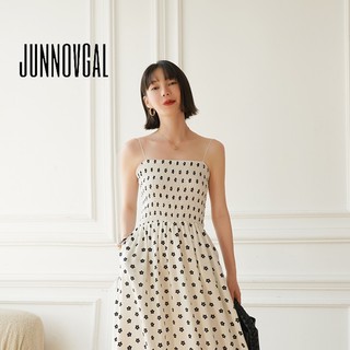 JUNNOVGAL Nữ Thời Trang Mới Thiết Kế Gợi Cảm Eo Và Mỏng Cao Cấp Ống Top Váy Hoa