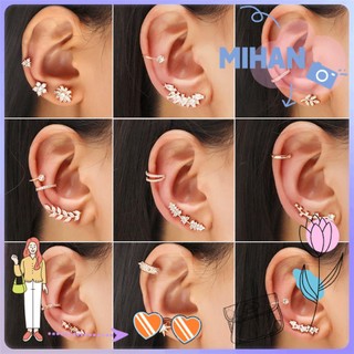 Khuyên kẹp vành tai không xỏ lỗ bằng hợp kim thời trang MIHAN1 cho nữ
