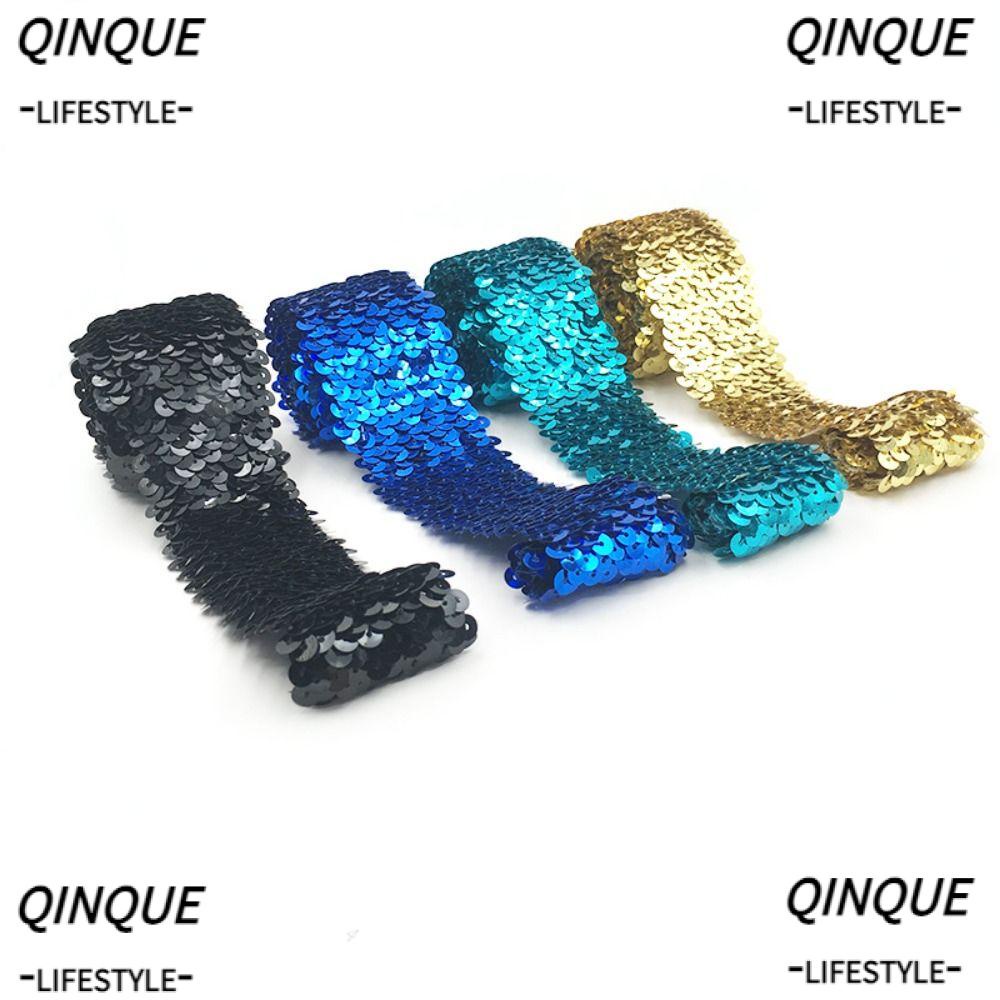 Cuộn Dây Ruy Băng Ren Đính Kim Sa Rộng 4.8cm / 1M Trang Trí Đa Ứng Dụng