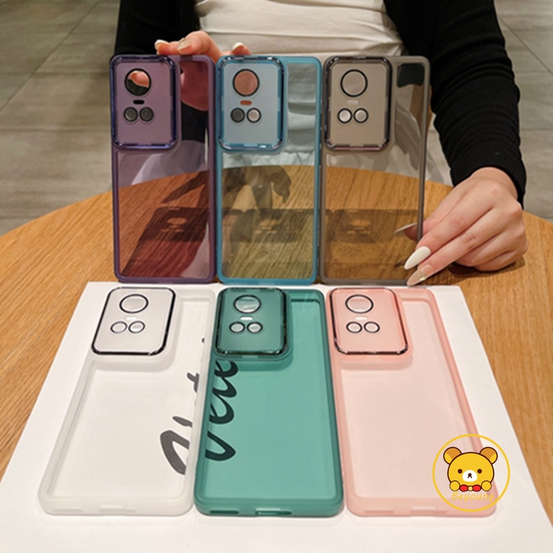 Ốp Điện Thoại TPU Mềm Màu Trơn Đơn Giản Bảo Vệ Ống Kính Máy Ảnh Cho OPPO Reno 10 5G Reno 10 Pro 5G