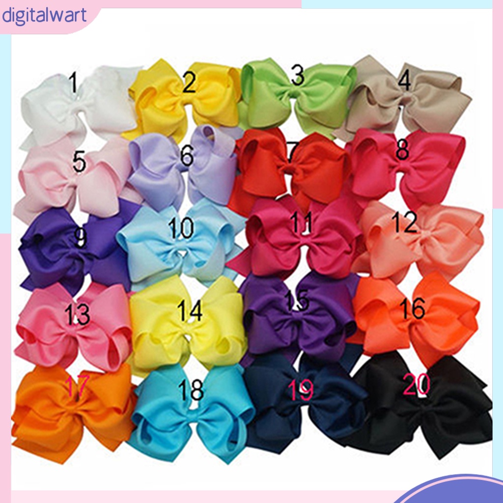 Kẹp Tóc Nơ Ruy Băng Hai Lớp Cỡ Lớn 1 Cái Cho Bé Gái