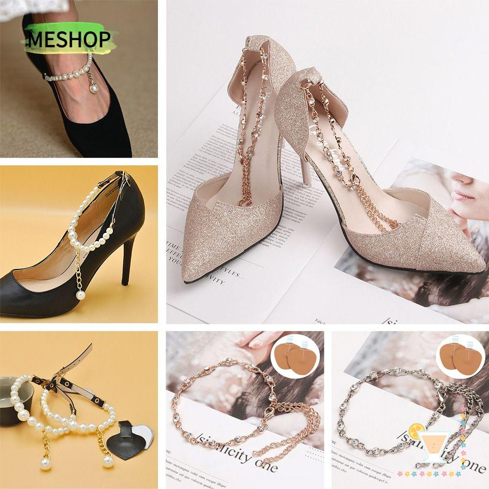 Dây Xích Đeo Chân Chống Trượt Có Thể Điều Chỉnh Dùng Trang Trí Giày Cao Gót