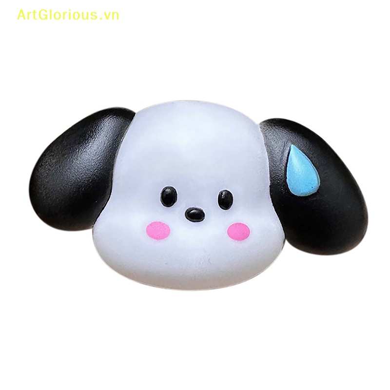 Miếng Dán Silicon Hình Chú Chó Hoạt Họa 3D Dễ Thương Trang Trí Điện Thoại / Máy Tính / Cốc Nước / Dép / Đồ Chơi Trẻ Em DIY