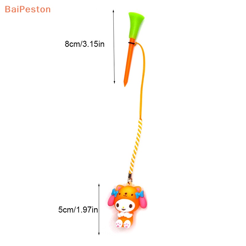 1 Tee Bóng Golf Có Đèn LED Phát Sáng Họa Tiết Hoạt Hình Chống Mất