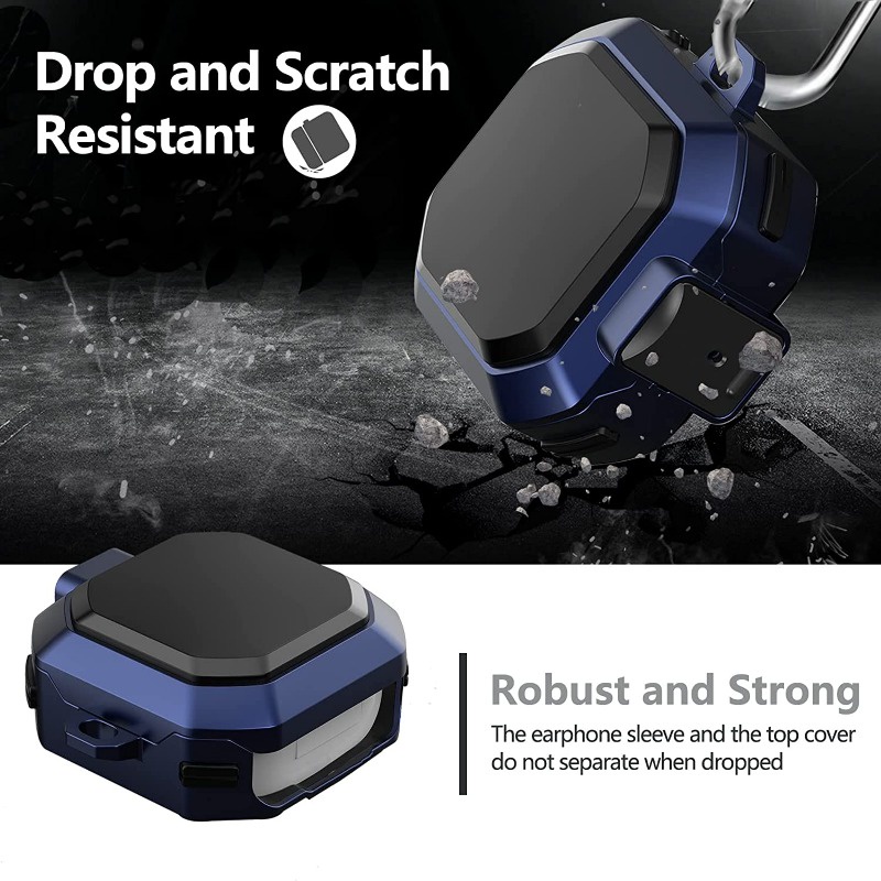 Ốp lưng earbuds cho samsung galaxy buds 2 live pro cover phụ kiện tai nghe tpu pc sang trọng vỏ cho buds pro case có keych g1o0 yr