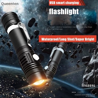 Queenten sáng chiến thuật quân sự có thể sạc lại đèn pin chống nước đèn pin qt
