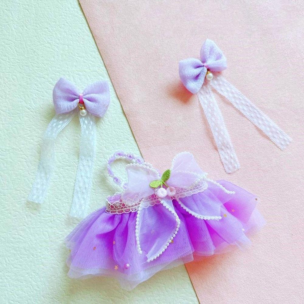 Giày Búp Bê Vải Cotton 20cm Phối Lông Màu Cầu Vồng Thời Trang Xuân Hè Chất Lượng Cao