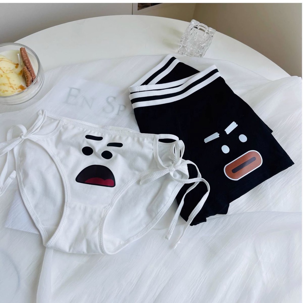 Hoạt Hình Quần Lót Hoạ Tiết Mặt Cười Vui Nhộn Cho Cặp Đôi