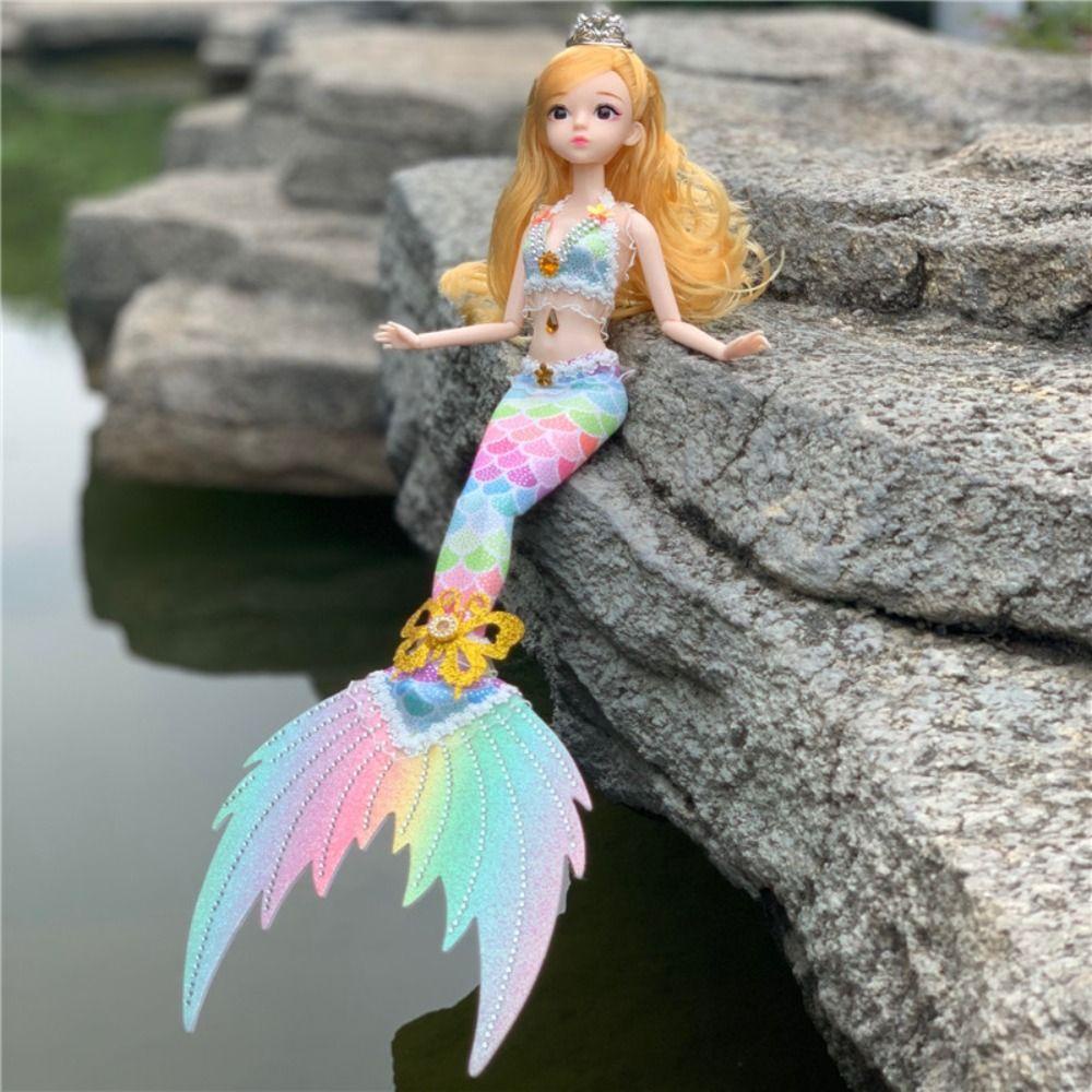 Búp Bê Nàng Tiên Cá BJD 3D Có Thể Tháo Rời