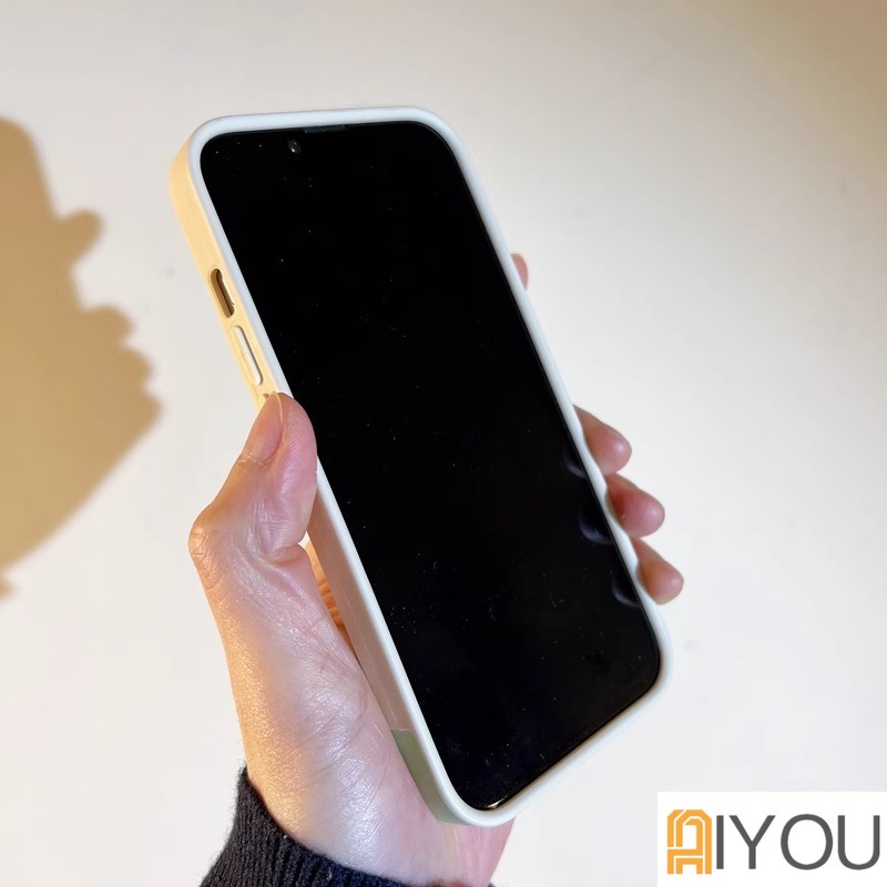 Ốp Điện Thoại Silicon Màu Kẹo Có Giá Đỡ Hình Quạt 3D Dễ Thương Cho iPhone 15 14 13 12 11 Pro Max