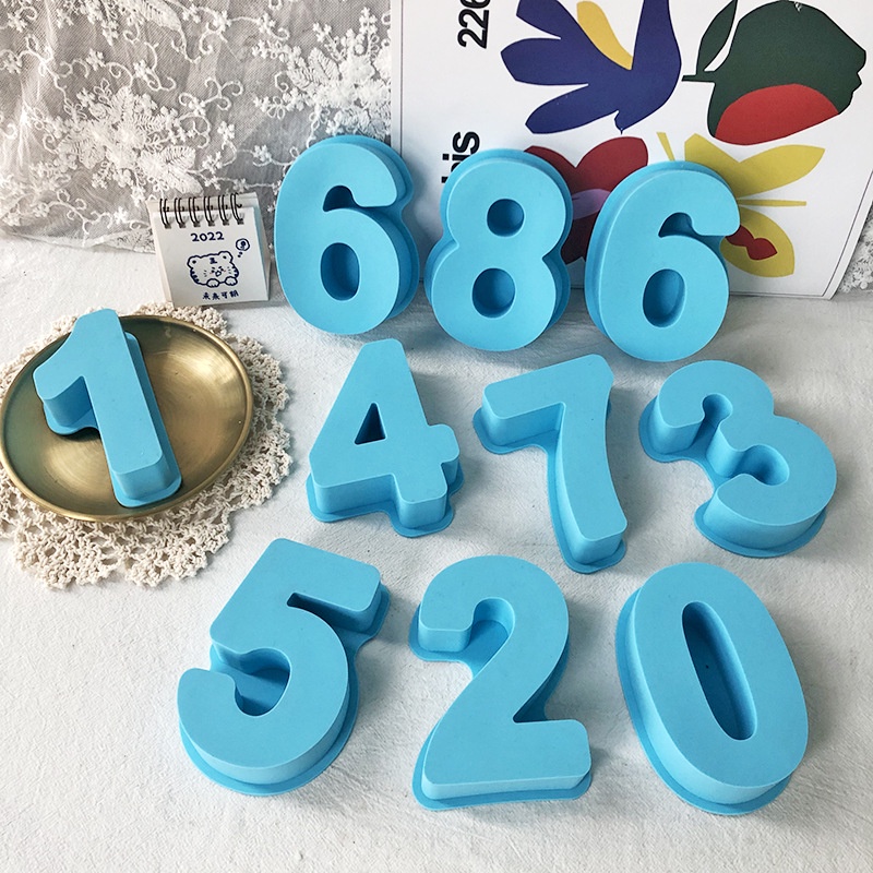 Khuôn Làm Bánh Chất Liệu silicone Hình Số 0-8 Ả Rập
