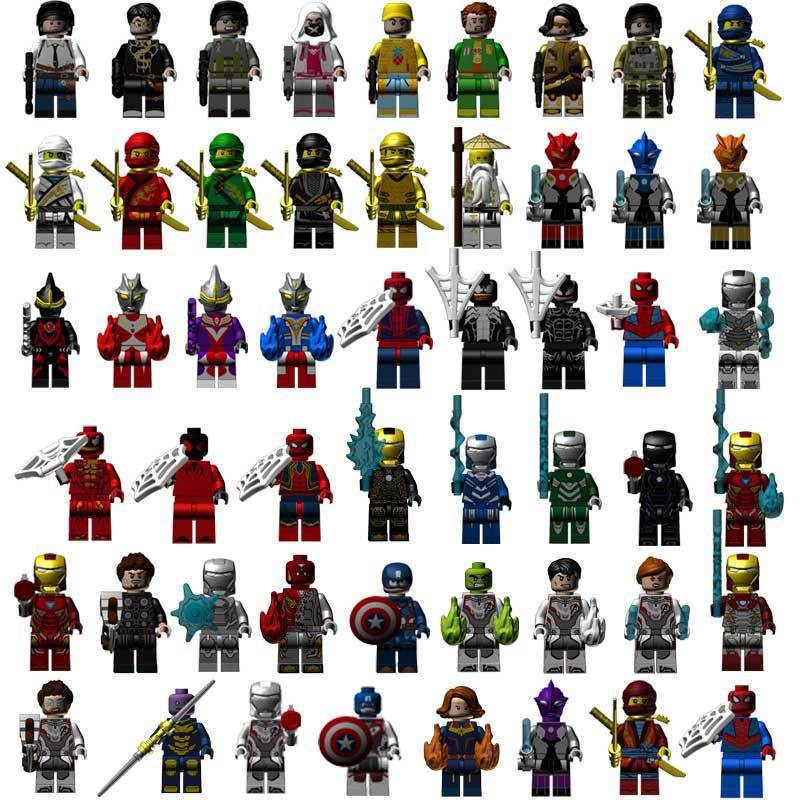 Mô Hình Lắp Ráp Siêu Anh Hùng Marvel Người Sắt Người Dơi Phantom Ninja Series Làm Quà Tặng Cho Bé Trai