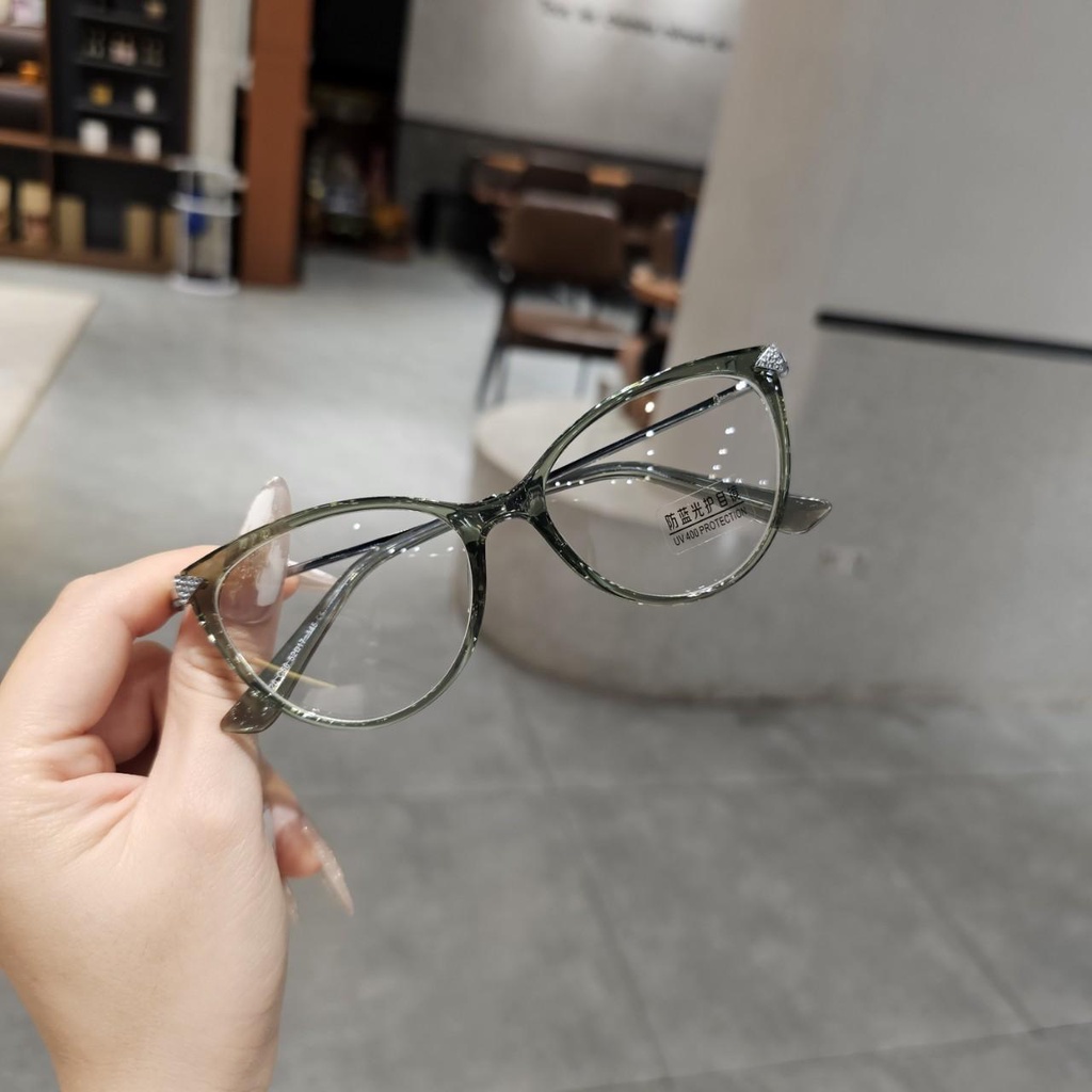 Gọng mắt mèo đính kim cươnġ Mã 1026