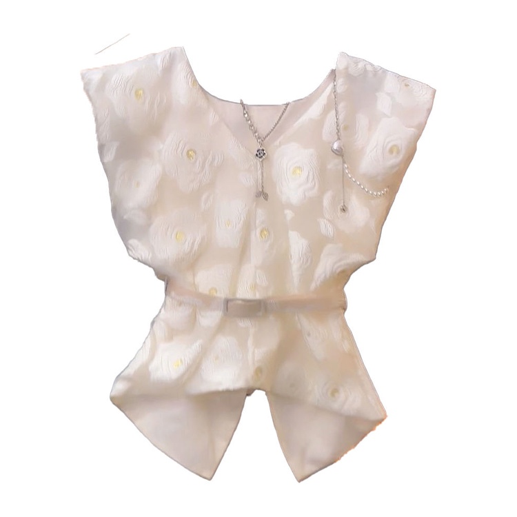 Áo Hoa Ngắn Không Tay Phong Cách Hàn Quốc Thời Trang Mùa Hè Mới Dành Cho Nữ