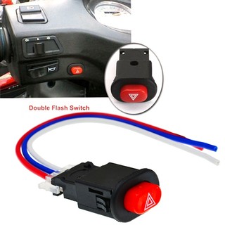 Universal motorcycle scooter double flash switch nút công tắc đèn nguy hiểm xe điện cảnh báo đèn flash khẩn cấp công tắc đèn khẩn cấp bán buôn