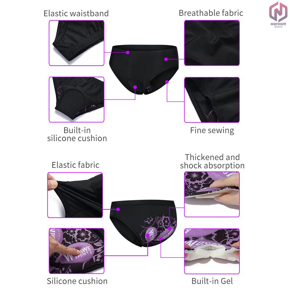 Quần Lót Có Đệm Gel Đi Xe Đạp MTB Dành Cho Nữ