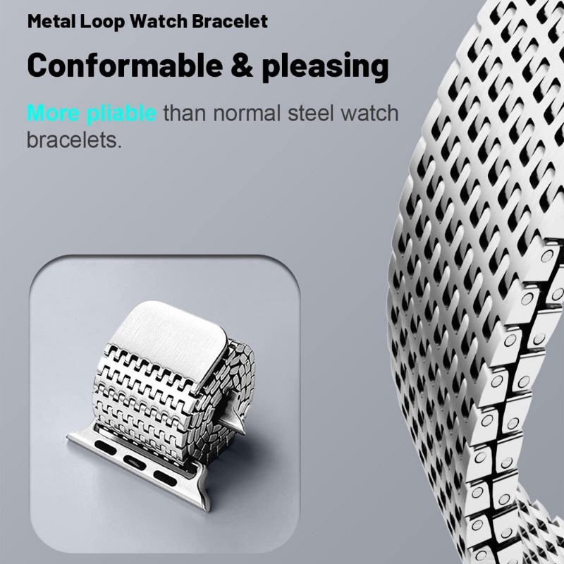Dây Đeo Milanese Sang Trọng Cho iWatch Ultra 49mm 45mm 44mm 41 42mm 40 38mm iWatch Series 8 7 6 543 SE