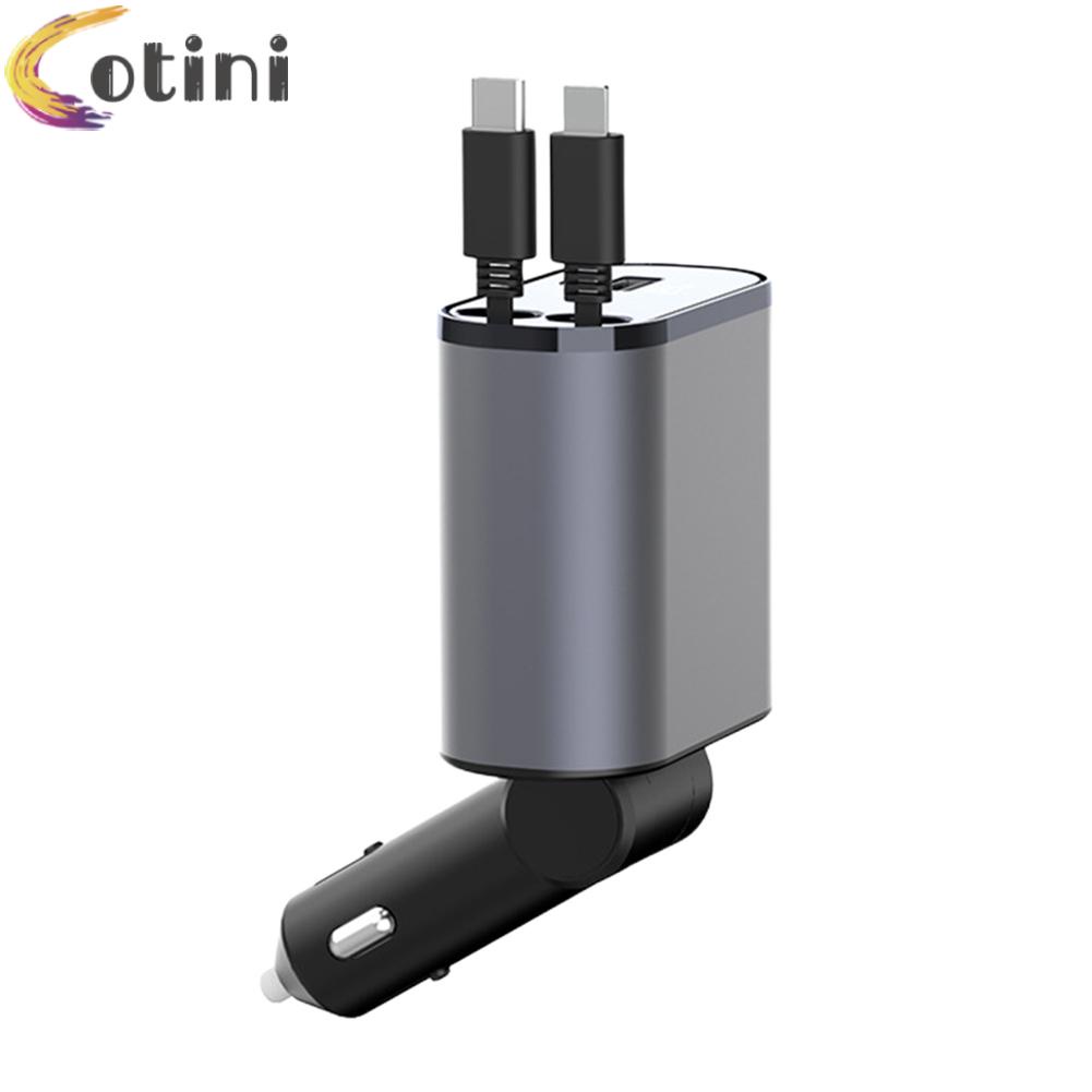 Cục Sạc Nhanh 4 Trong 1 120W Cho Xe Hơi