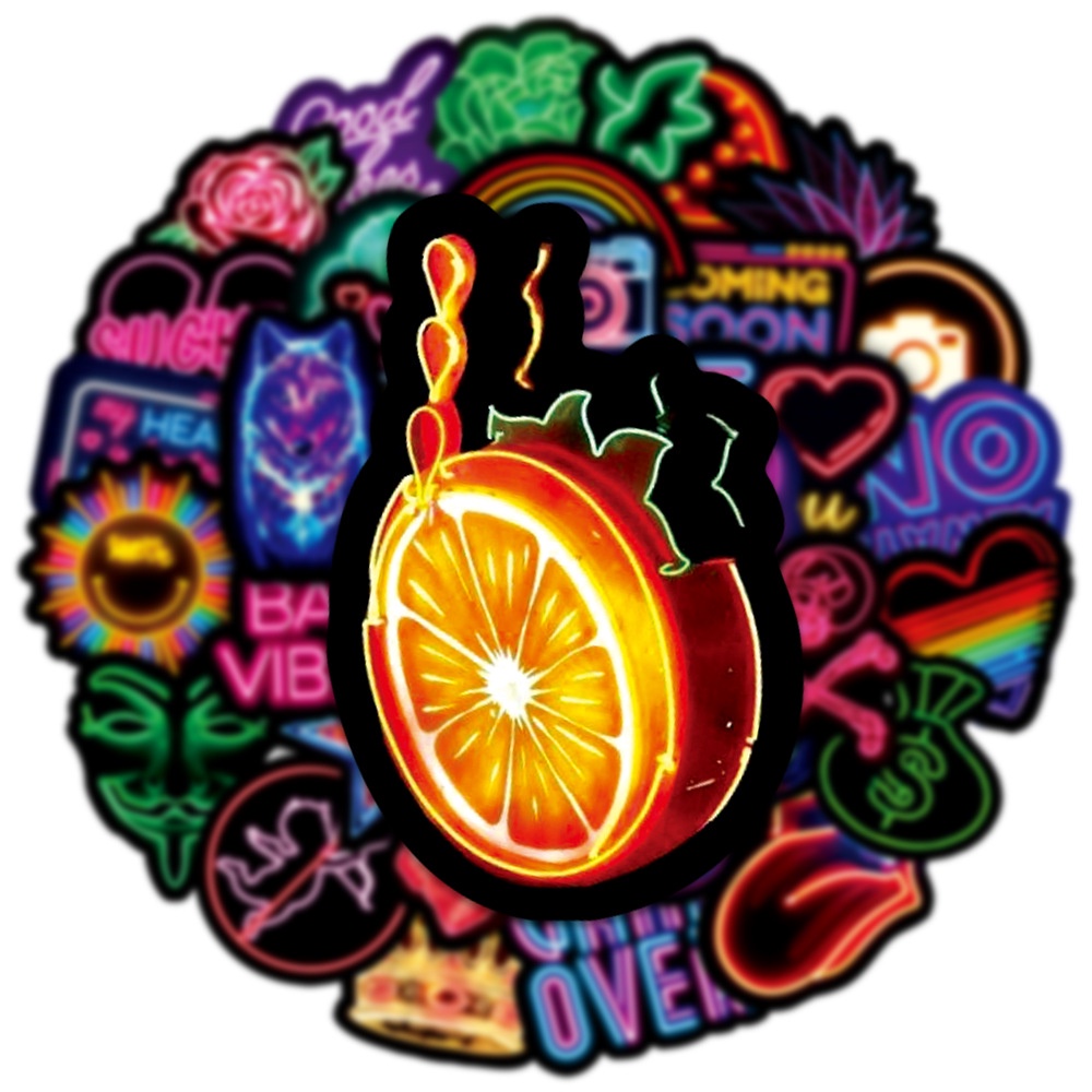 Bộ 50 Miếng Dán Hoạt Hình Graffiti Chống Thấm Nước Trang Trí Mũ Bảo Hiểm / Xe Đạp