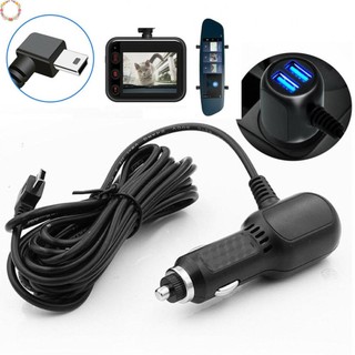 Sạc xe hơi dash cam 12v - cáp sạc dvr 24v 3,5m 5v chống cháy abs