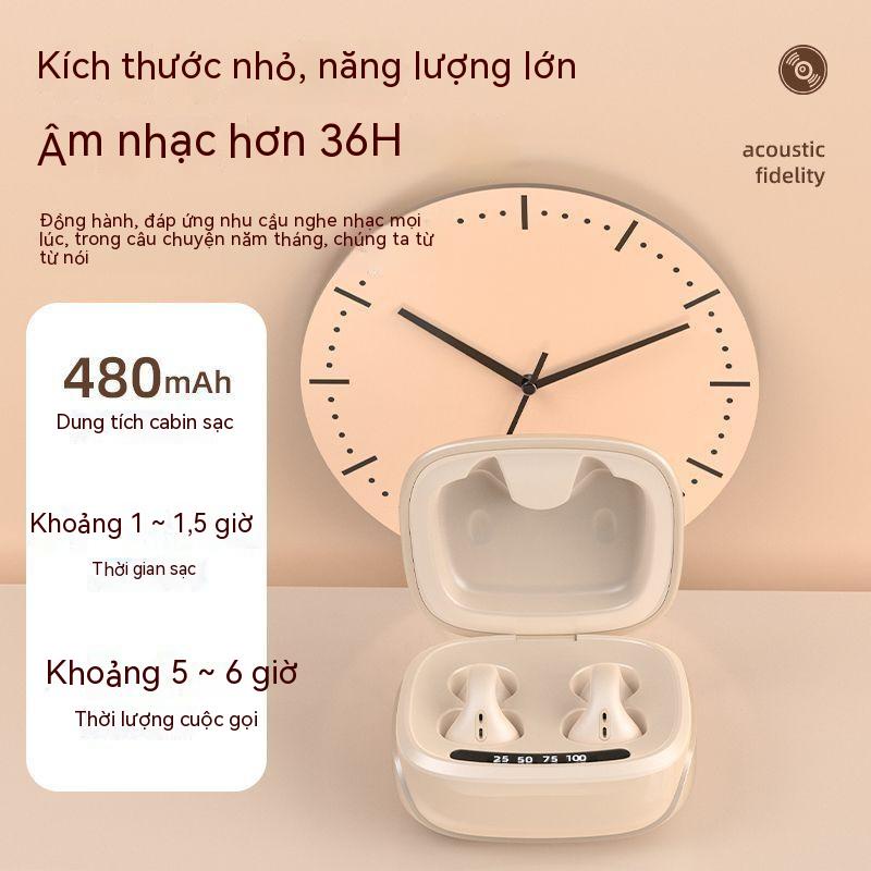 Tai Nghe Bluetooth Dẫn Truyền Xương Không Dây Không Tai Thời Trang, Thời Trang Thể Thao Phổ Thông Apple