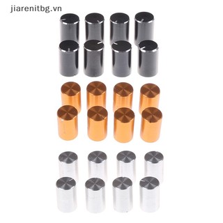 Jj 8pc 10 * 15mm 6mm dia knurled shaft chiết áp điều khiển âm lượng bằng nhôm núm vặn vn