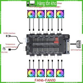 Xi 5v 3pin rgb aura controller 4pin pwm magnetic hub 10 cổng argb không dây ir remote fan splitter case cáp mở rộng