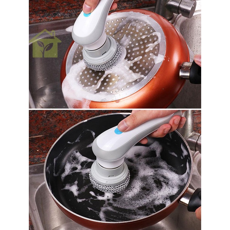 Máy chà sàn quay điện với ba đầu bàn chải 1200mah bàn chải làm sạch điện có thể sạc lại ipx5 máy làm sạch bàn chải điện không thấm nước shopabc9722