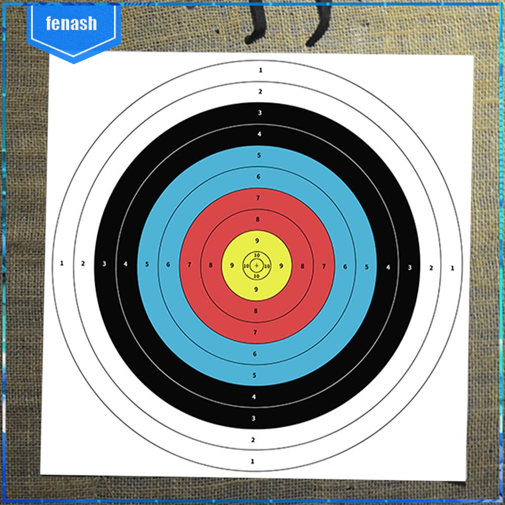 10 cái 40x40cm mục tiêu bắn cung chuyên nghiệp giấy thực hành mũi tên bảng phi tiêu