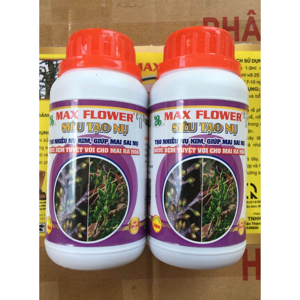 PHÂN BÓN MAX FLOWER - SIÊU TẠO NỤ CHAI 250ML.