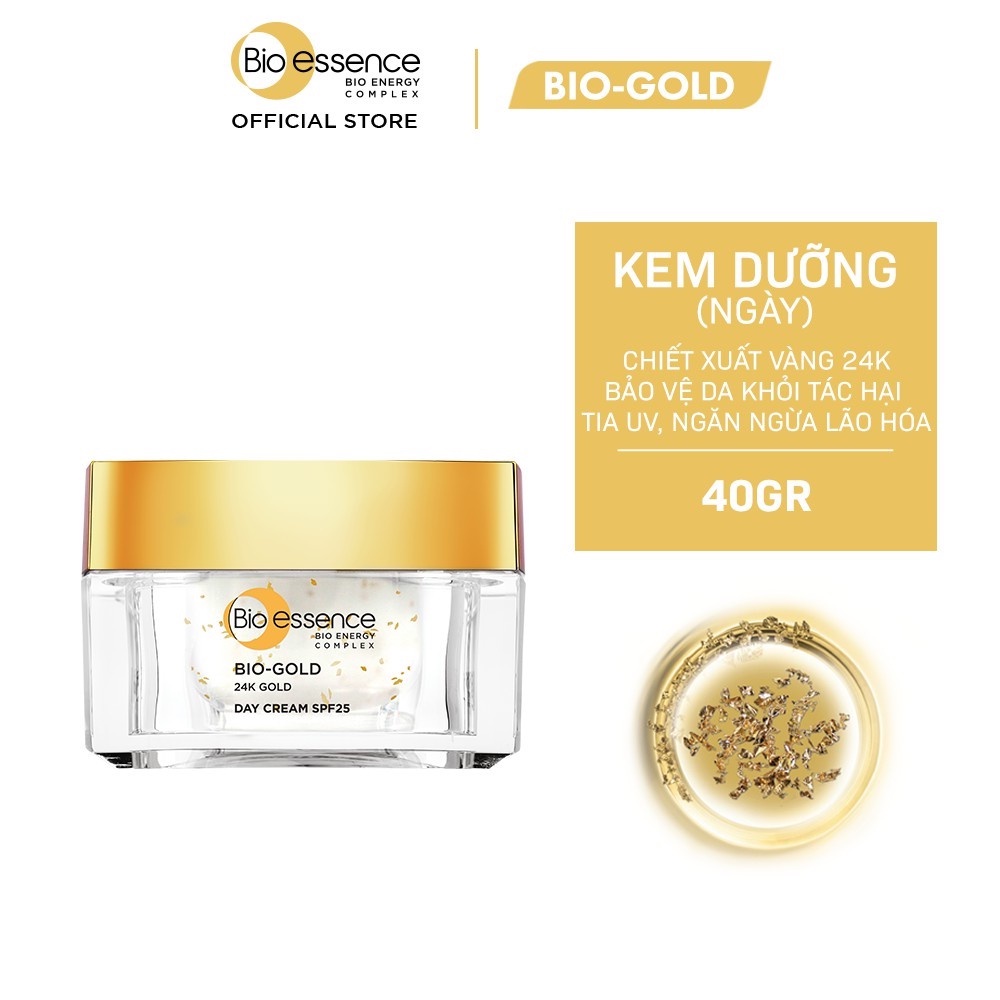 Kem dưỡng ngăn ngừa lão hóa ban ngày chiết xuất vàng sinh học 24K Bio-Gold Bio-essence