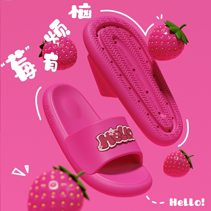 Dép dễ thương trong nhà phòng tắm phòng tắm phòng tắm không trượt hộ gia đình chân đế dày đi giày dép mát mẻ