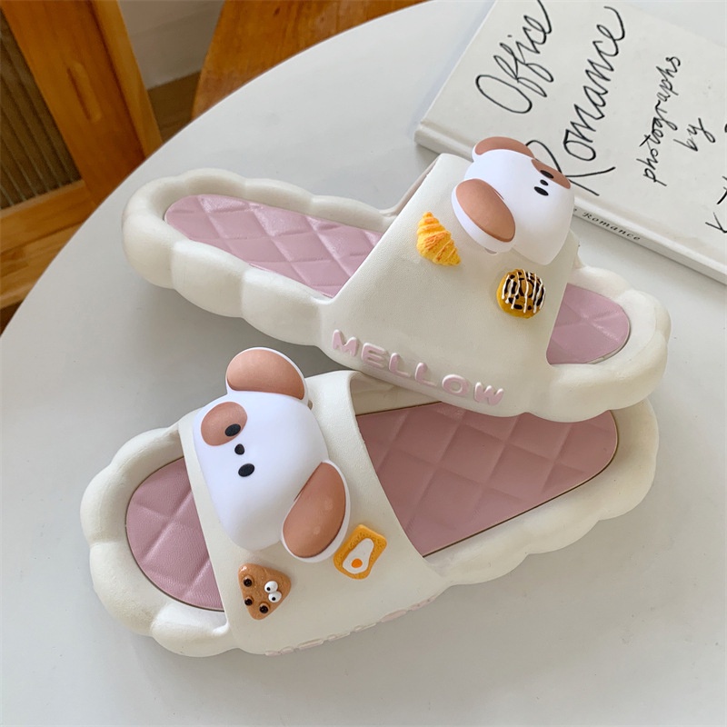 Hoạt Hình Dép Đi Trong Nhà Thiết Kế Hình Cún Con Dễ Thương Dành Cho Nữ
