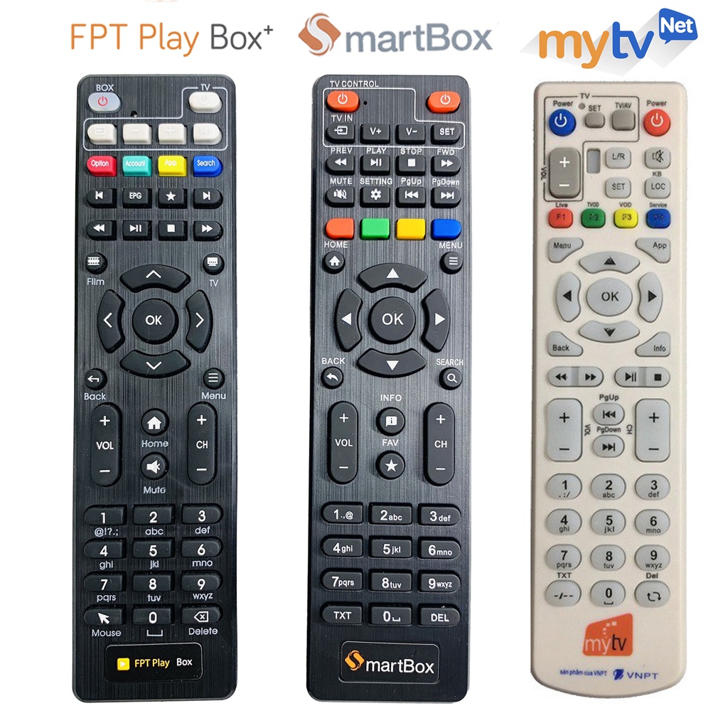 REMOTE điều khiển đầu thu MyTV VNPT - Điều Khiển SMARTBOX - Remote FPT PLAY BOX [CHỌN MẪU - GIÁ SỈ]