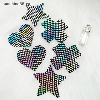 Sunshine 1 cặp sexy laser núm vú pasties núm vú che núm vú phụ nữ keo dán ngực vô hình boob dán ngực dùng một lần vn
